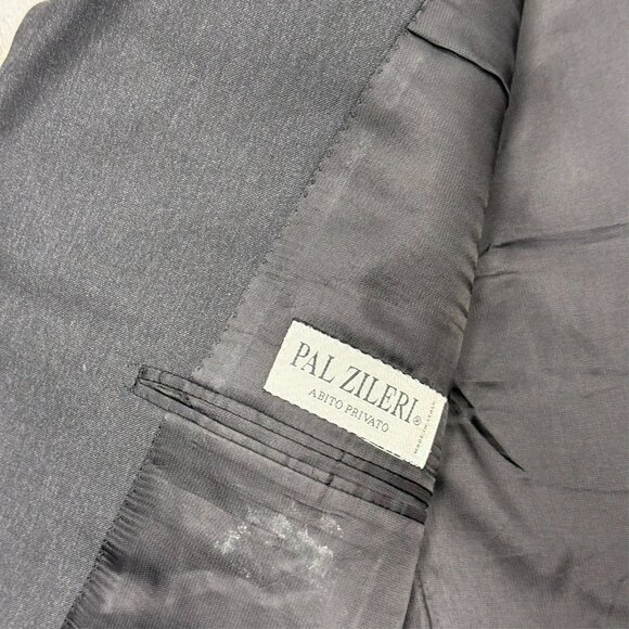 Pal Zileri Blazer Loro Piana Tasmanian 120s Wool Sport Coat Made in Italy 44 R - Picture 8 of 10